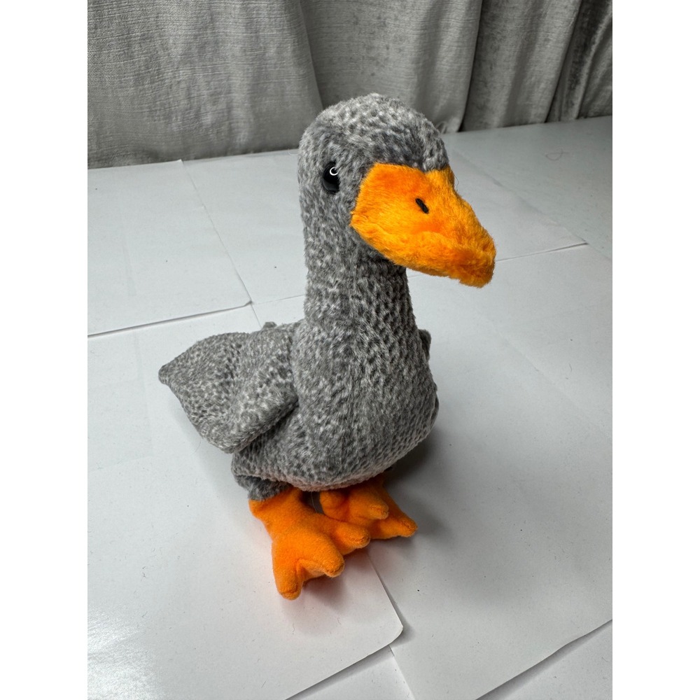 Ty Beanie Baby Honks the Goose Grey Orange Bird Plush 1999‎ Vintage Collectible